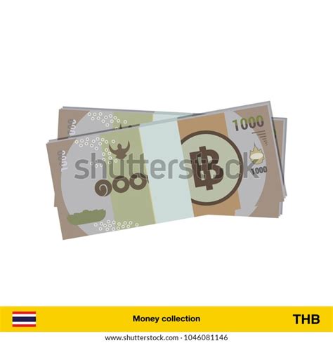 5000 Thai Baht Banknote Thai Baht เวกเตอร์สต็อก ปลอดค่าลิขสิทธิ์