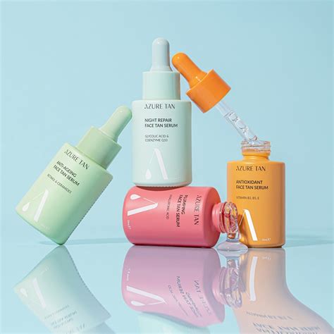 Azure Tan Anti-Ageing Tan Serum 30ml | Cosmetic packaging design, Tan