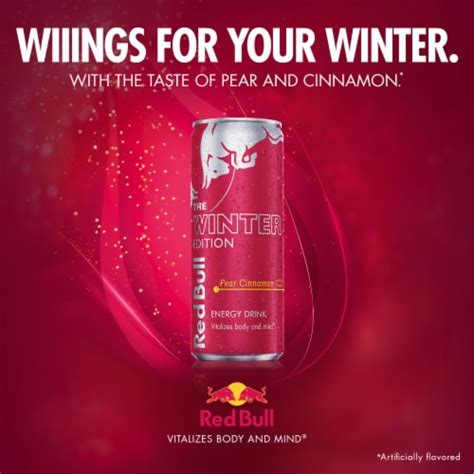 Red Bull Winter Edition Pear Cinnamon Energy Drink Can 12 Fl Oz Kroger