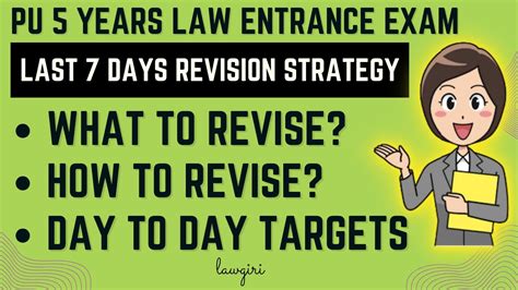 Punjab University 5 Years Law Entrance Exam Revision Strategy PU BA LLB