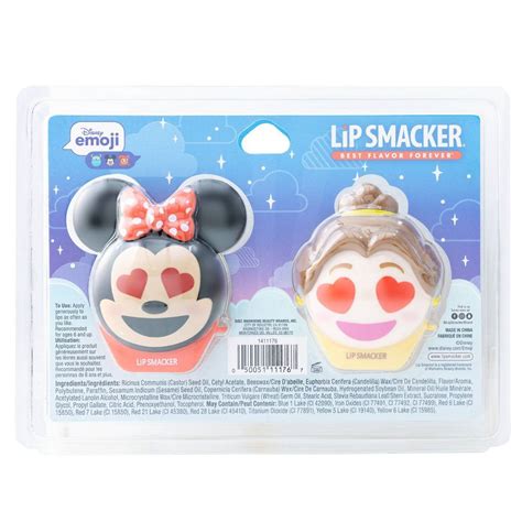 Lip Smacker Disney Emoji Lip Balm Belle Minnie Pk Ct Shipt