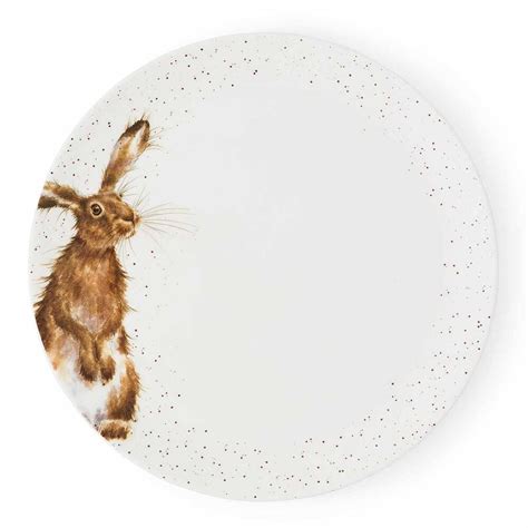 Wrendale Designs Hare Coupe Dinner Plates 4 PACK From Royal Worcester