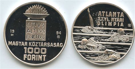 Ungarn Magyar Köztársaság 1000 Forint Silber 1994 BP Budapest M 3278