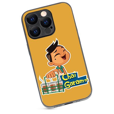 Chai Garam Cartoon Iphone 14 Pro Case Thefuturestopindia