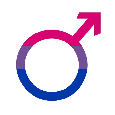 Bisexual Pride Male Symbol Free Svg