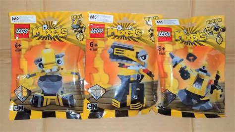 LEGO MIXELS WELDOS MAX KRAMM WUZZO FORX Set Of 3 Hobbies Toys