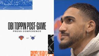 Obi Toppin Knicks Postgame 3 23 By New York Knicks EDayFm