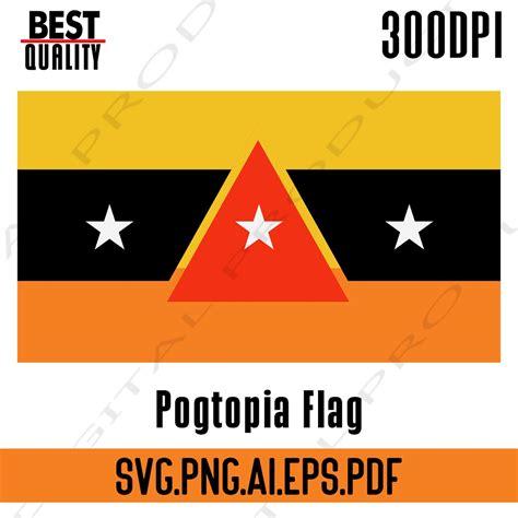 Pogtopia Flag Vector Svgpngaiepspdf File Flag Dream Smp Etsy