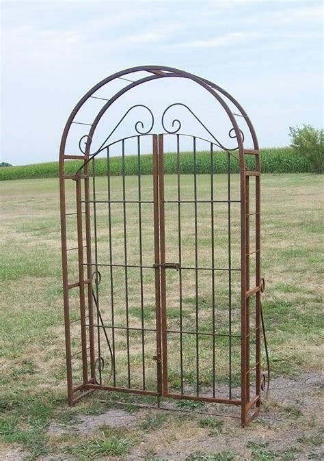 Wrought Iron Arbor Gate Combo Garden Arbor Arbor