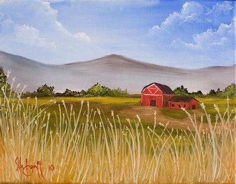 Wheat Field Painting By Alex Izatt Fine Art America