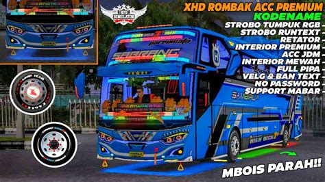 UPDATEKODENAME BUSSID V3 7 1 XHD TO JB3 ACC STROBO WINGLET PREMIUM