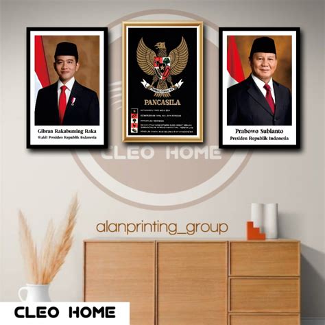 Jual CHD FOTO PRABOWO GIBRAN PRESIDEN PLUS BINGKAI 10R Ads Shopee