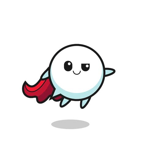 Premium Vector Cute Speech Bubble Superhero Character Is Flying