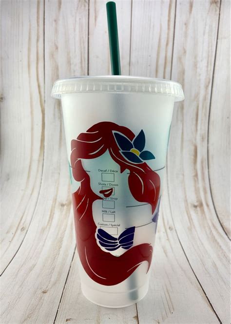 Ariel Custom Disney Starbucks Cup Starbucks Cups Disney Starbucks