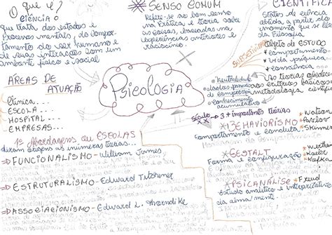 Mapa Mental Psicologia Fundamentos Da Educação Ii