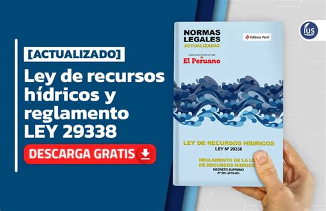 Actualizado Ley De Recursos H Dricos Y Reglamento Ius Latin