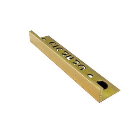 Genesis Bright Solid Brass Straight Edge Trim 2 7m ESB Choice Of Size