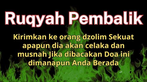 AYAT RUQYAH PEMBALIK PENGUSIR JIN SIHIR DI RUMAH TUBUH TEMPAT