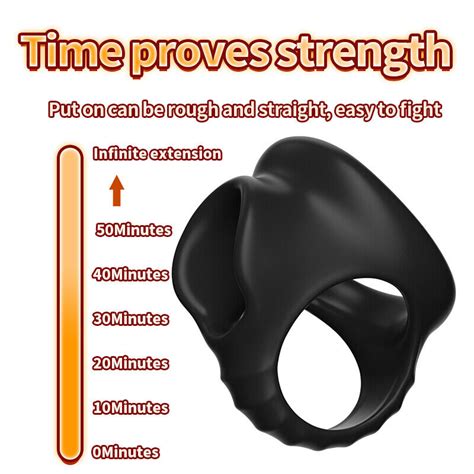 Male Scrotum Testicle Squeeze Rings Cage Soft Stretcher Cbt Enhancer