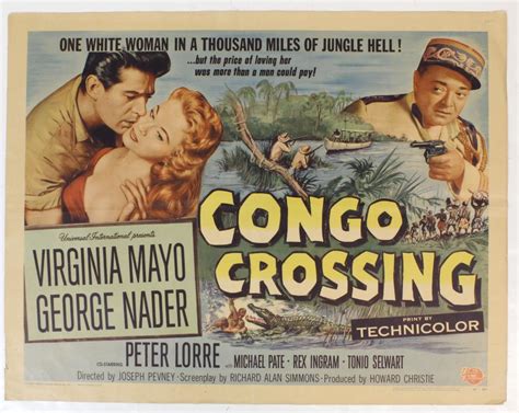 Lot Original Congo Crossing Movie Poster