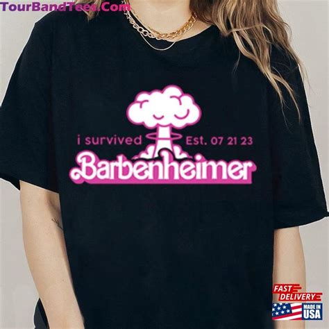 Barbenheimer T Shirt I Survived 2023 Shirt Barb Oppenheimer Tee Hoodie