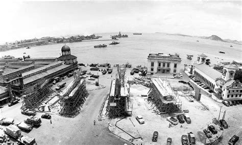 Obras do Elevado da Perimetral na Zona Portuária 1958 https