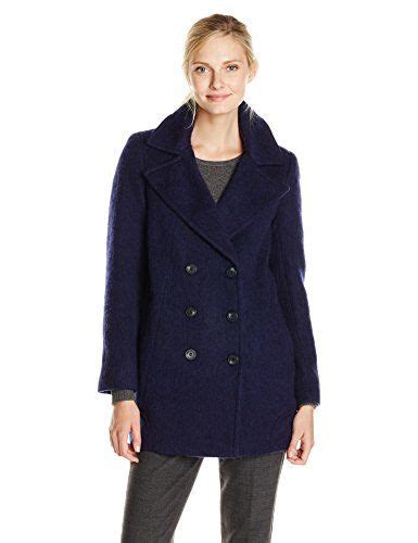 Marc New York By Andrew Marc Womens Effie Brushed Wool Double Breasted