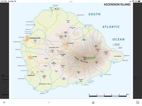 Map of Ascension Island | Map, Novels, Ascension island