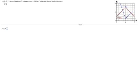 Solved Let G=3f−g, where the graphs of f and g are shown in | Chegg.com 