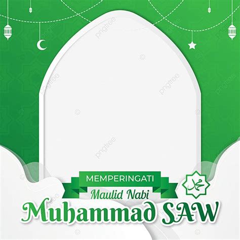 Maulid Nabi Muhammad Vector Hd Png Images Twibbon Maulid Prophet