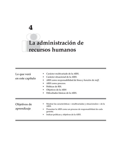 Cap 4 Administración De Recursos Humanos 4 La Administración De