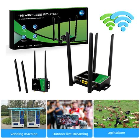 Enrutador Wifi Con Ranura Para Tarjeta Sim Antenas Enrutador Inal