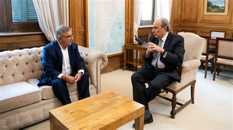 Guillermo Francos recibió a Raúl Jalil para hablar de inversiones mineras