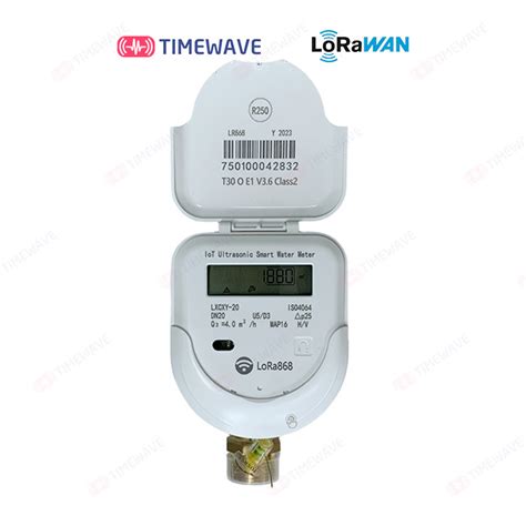 DN25 Lora Lorawan Smart Ultrasonic Hot Water Flow Meter With Prepaid