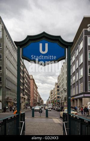 Friedrichstrasse By Stadtmitte U Bahn Berlin Germany Stock Photo Alamy