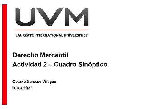 Act 2 OSV PDF Actividad 7 Derecho Mercantil Actividad 2 Cuadro