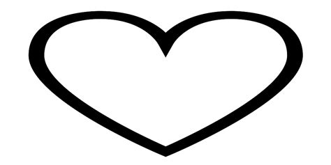 Heart Clip Art Organ Line Art Love Symbol Heart Black And White