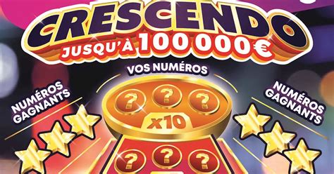 La Fdj Lance Un Nouveau Ticket Gratter Crescendo Au Gain Maximum