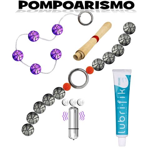 Kit Sex Shop Pompoarismo Pompoar Mini Vibrador Bolinhas