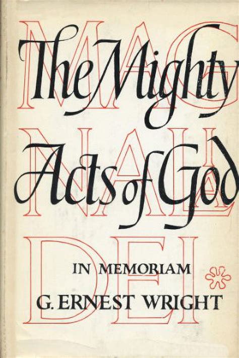 Pre Owned Magnalia Dei The Mighty Acts Of God Essays On The Bible And