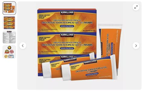 Kirkland Signature Diclofena Sodium Relief Topical Gel 1 1587 Ounces