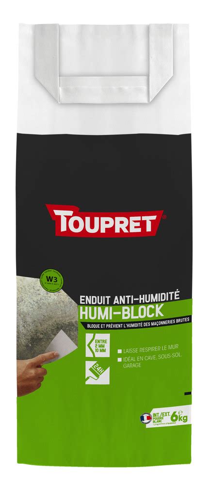 Enduit anti humidité Humi Block poudre 6kg TOUPRET DOD