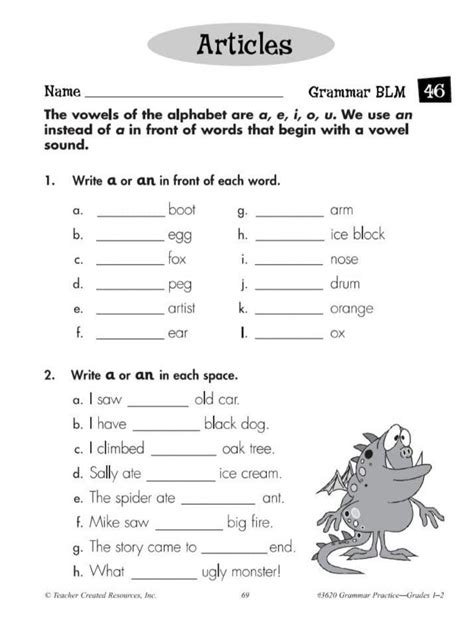 Articles Online Exercise For Grade 1 Live Worksheets Worksheets Library