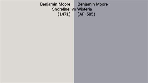 Benjamin Moore Shoreline Vs Wisteria Side By Side Comparison