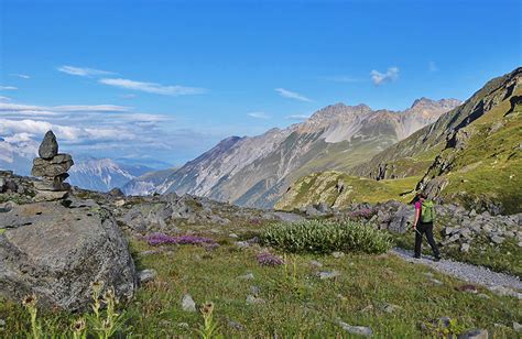 Grisons Self-guided Trekking Tour In the Alps, Switzerland.