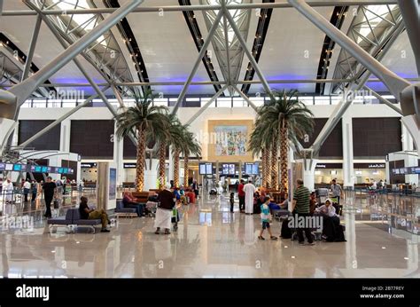 Passengers Inside New Terminal Of International Airport Hi Res Stock