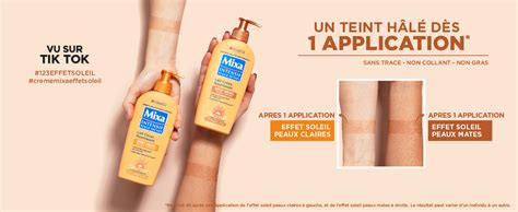 Mixa Intensif Peaux Sèches Lait Corps Nourrissant Effet Soleil