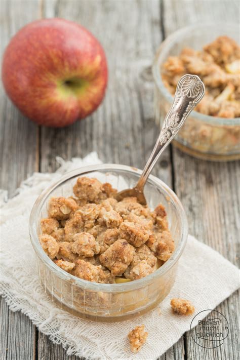 Apfel Crumble Einfach Schnell Backen Macht Gl Cklich