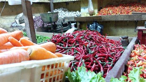 Harga Sayur Di Pasar Ciawi Bogor Naik Drastis Jelang Ramadhan Cabai