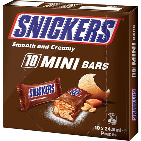 Snickers Ice Cream Bars Minis 10 Pack | Woolworths
